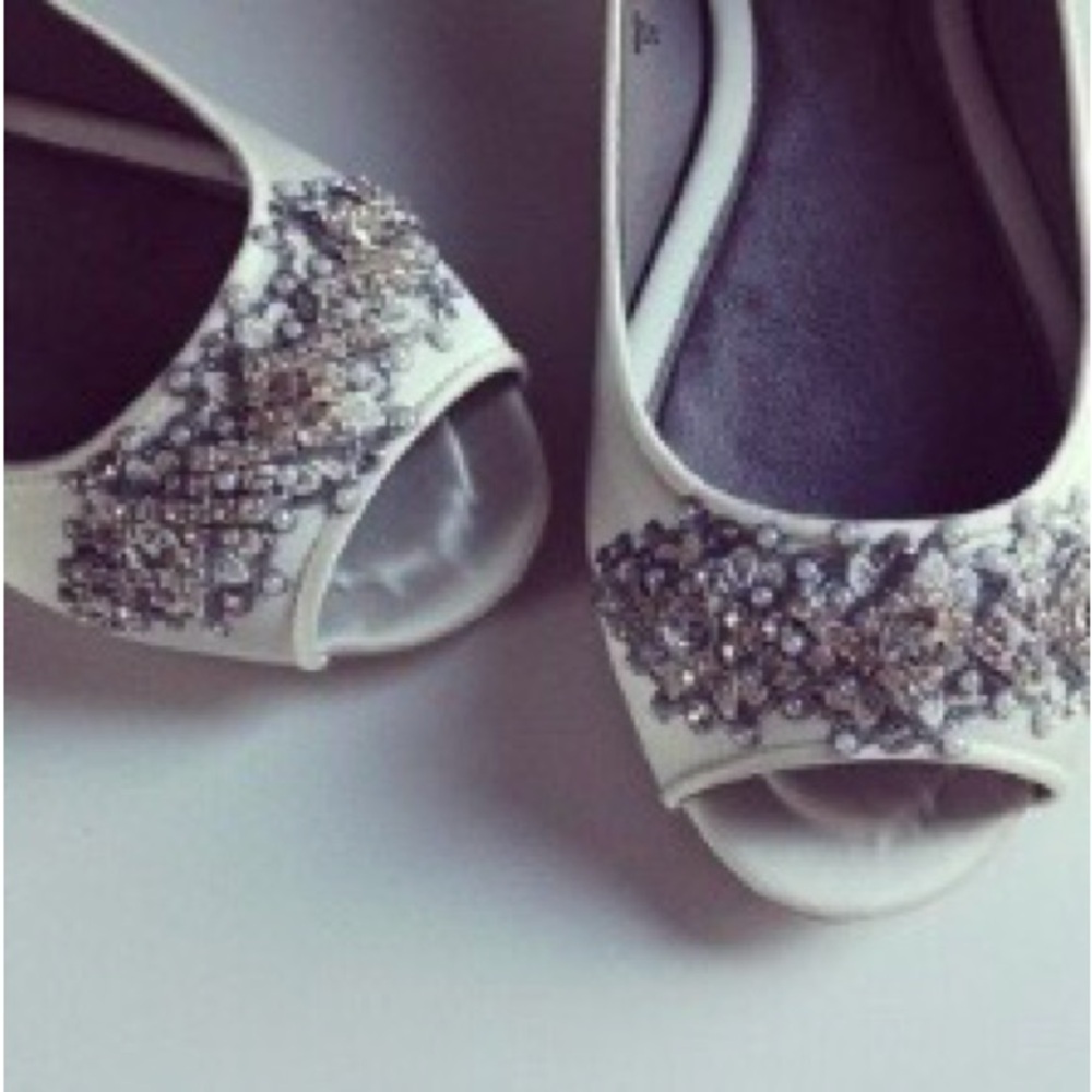 Bridal Open-Toe Ballet Flats